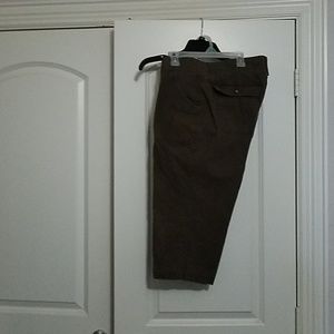 Brown crop pants